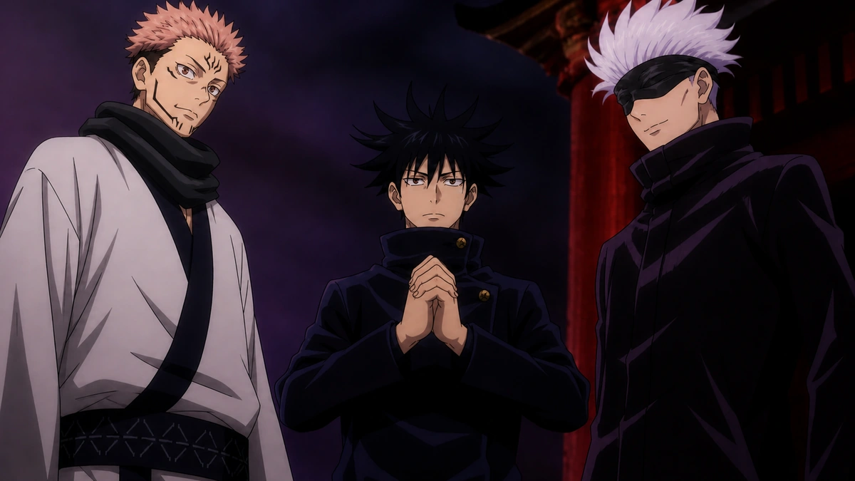 Síntese visual dos principais pontos de Jujutsu Kaisen