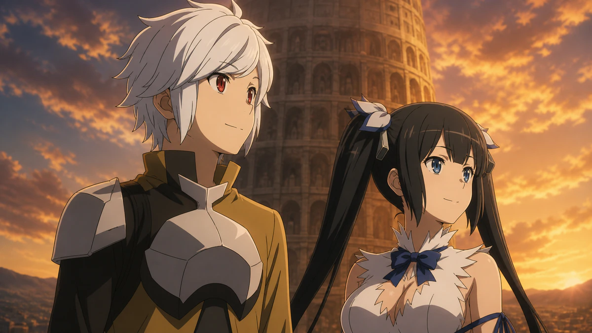 Síntese visual dos principais pontos de DanMachi