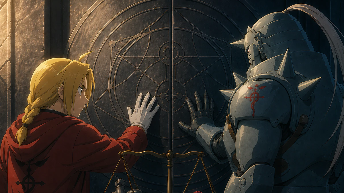 Síntese visual dos principais pontos de Fullmetal Alchemist: Brotherhood