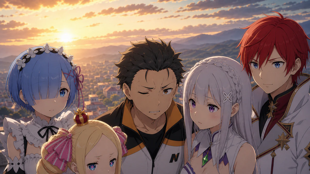 Síntese visual dos principais pontos de Re:Zero