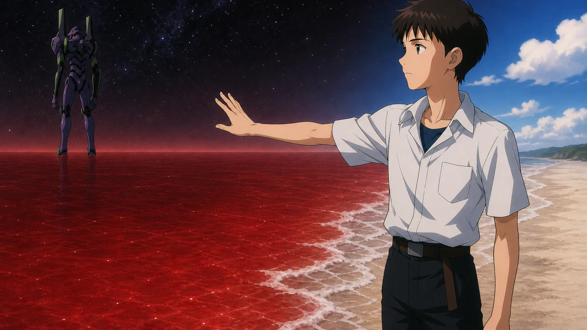 Síntese visual dos principais pontos de Neon Genesis Evangelion