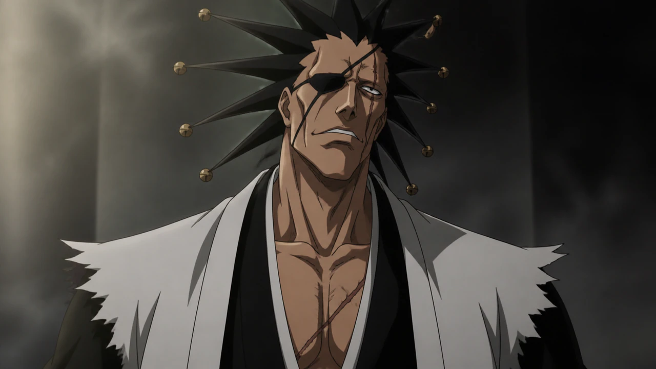 Kenpachi Zaraki em diferentes estágios de sua evolução como guerreiro