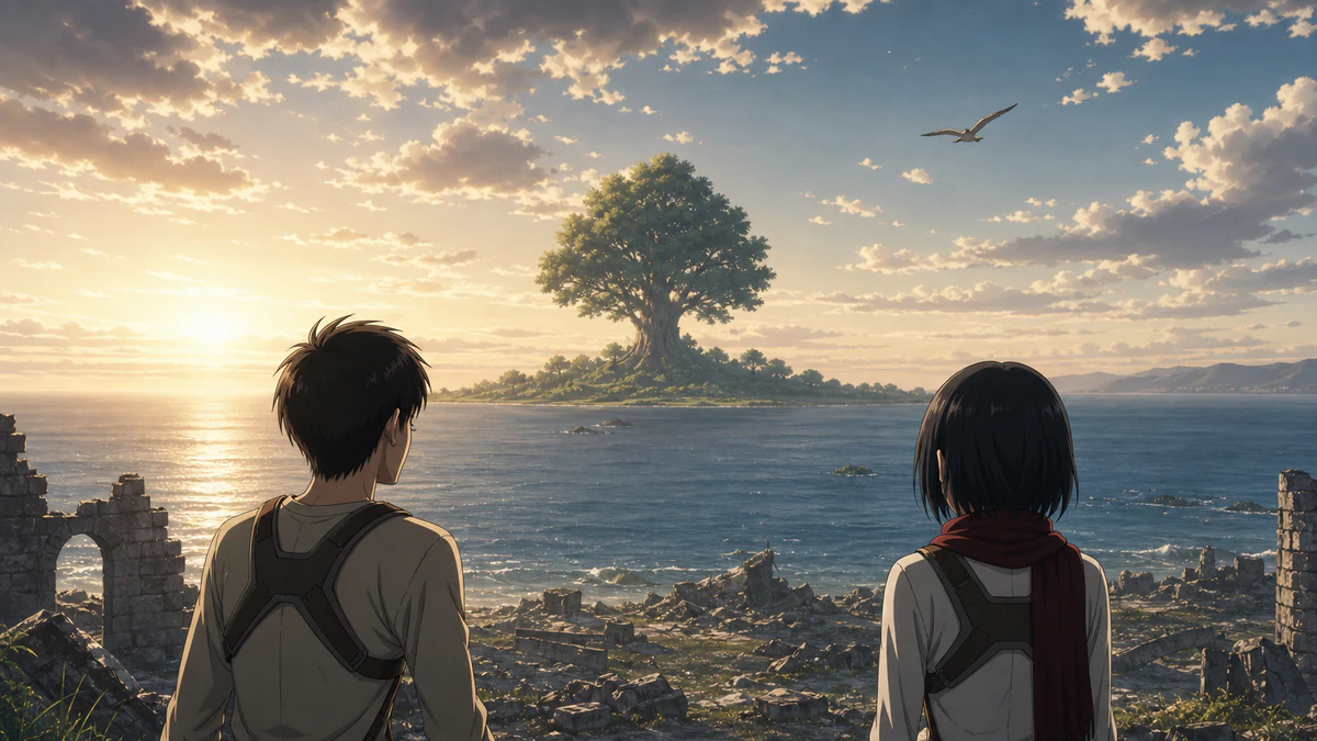 Síntese visual dos principais pontos de Attack on Titan