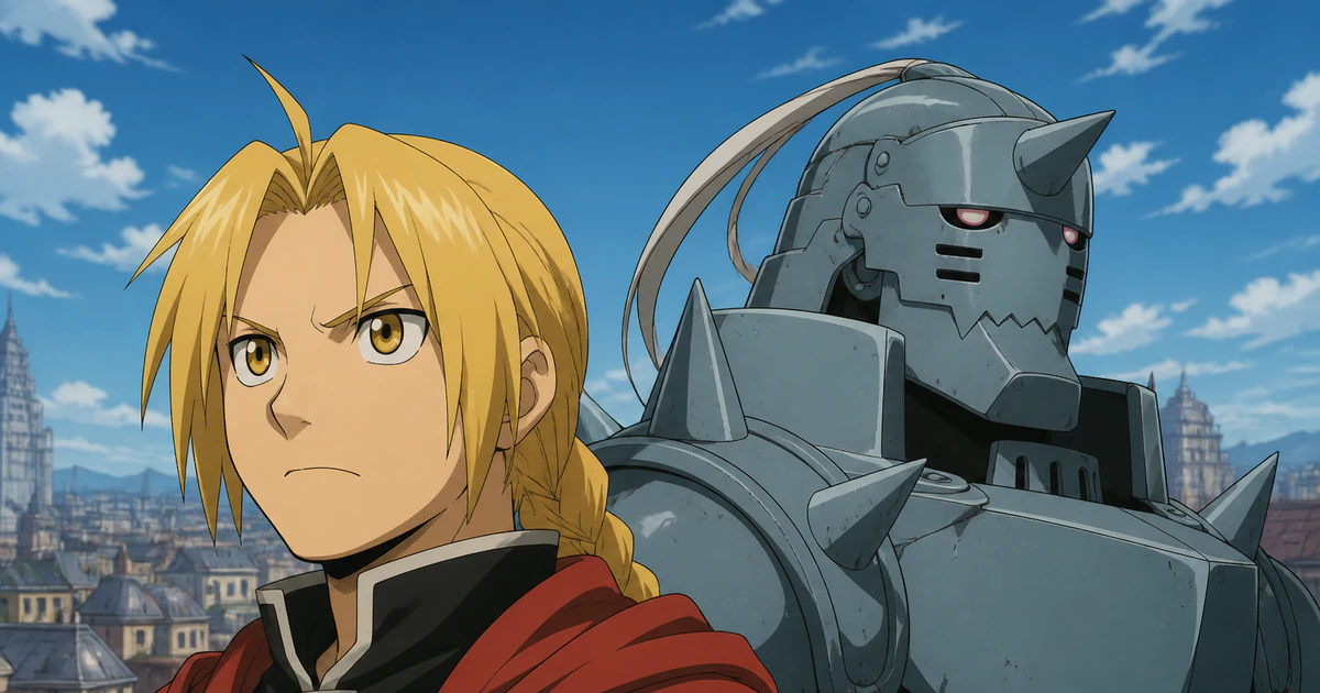 Infográfico abstrato sobre linha do tempo de fullmetal alchemist: conspiração, guerras e plano do pai