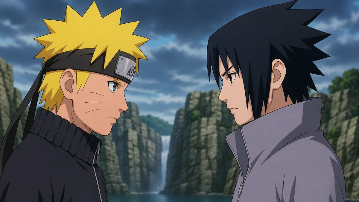 Naruto e Sasuke frente a frente no Vale do Fim