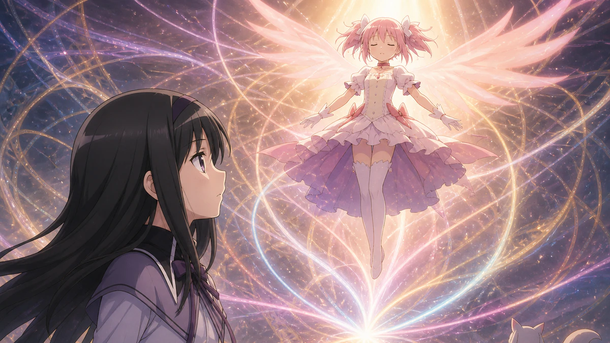 Síntese visual dos principais pontos de Puella Magi Madoka Magica