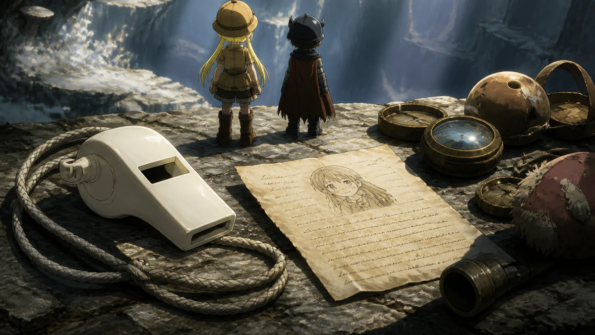 Síntese visual dos principais pontos de Made in Abyss