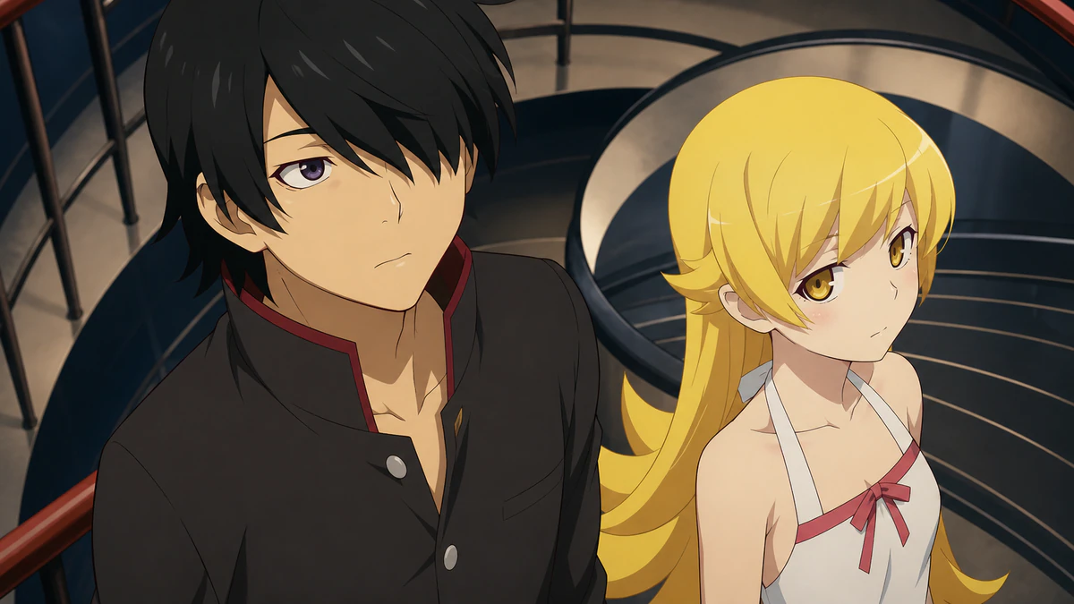 Síntese visual dos principais pontos de Monogatari
