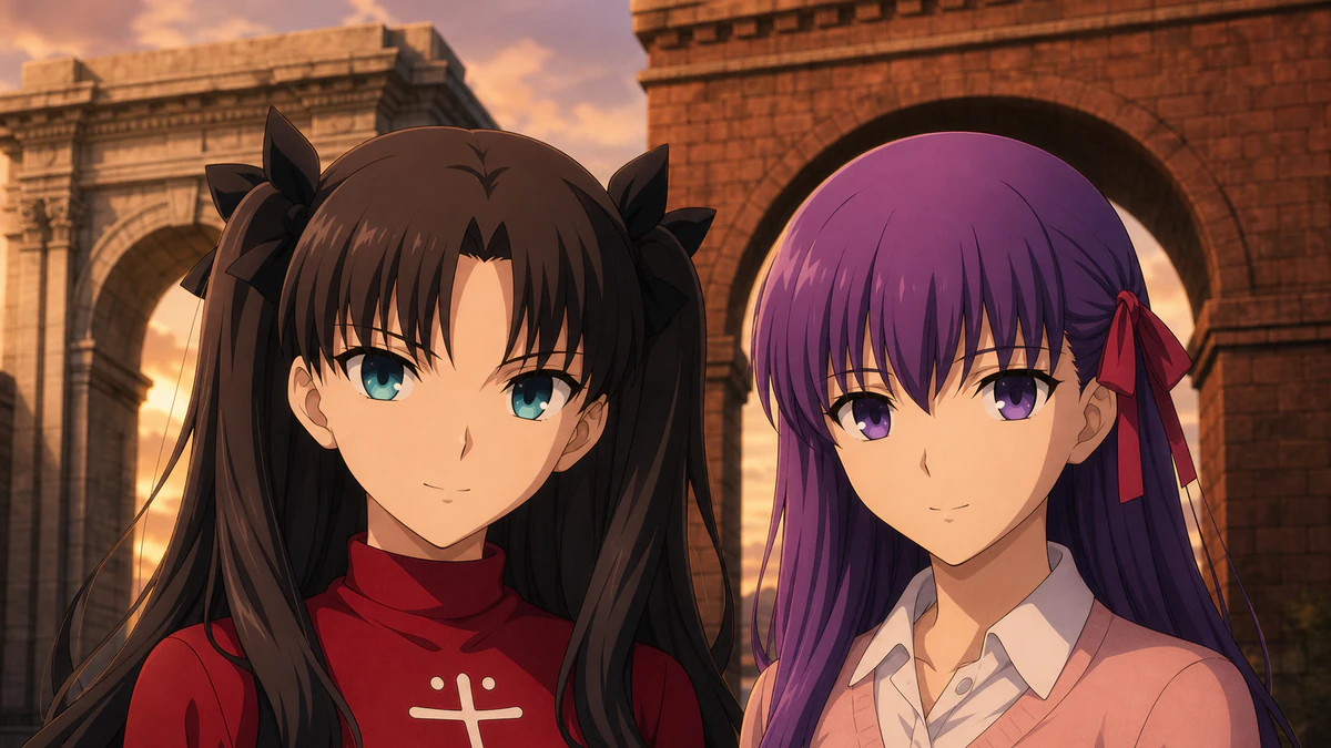 Diagrama editorial sobre unlimited blade works confronta o herói consigo mesmo