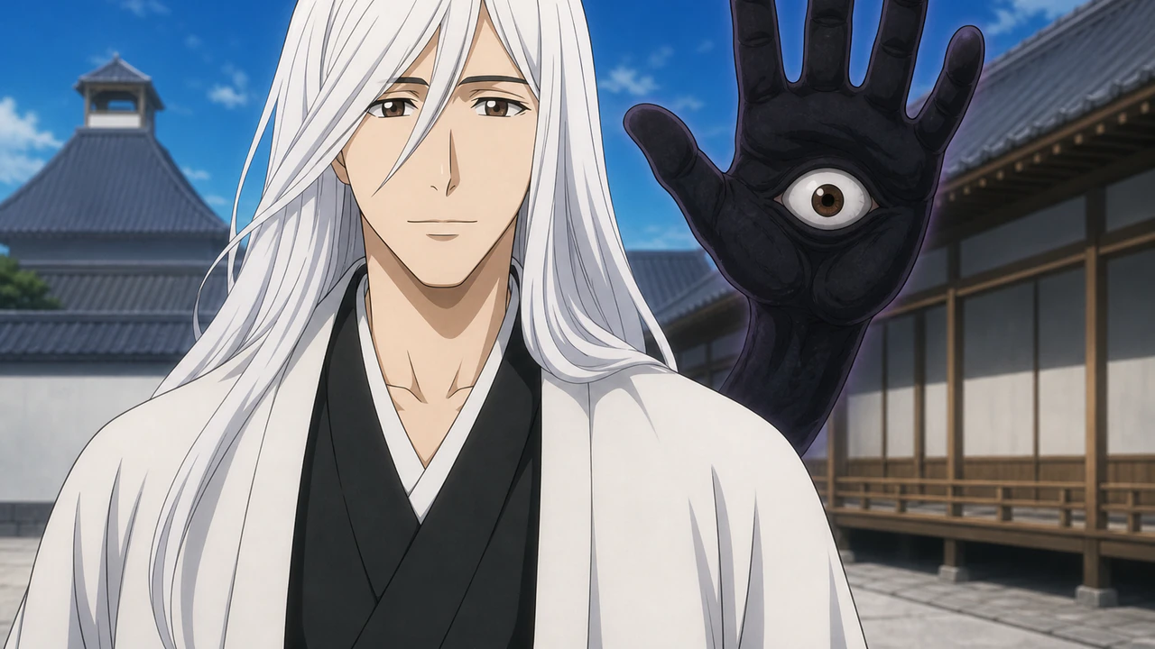 Ukitake ligado ao poder de Mimihagi em Bleach