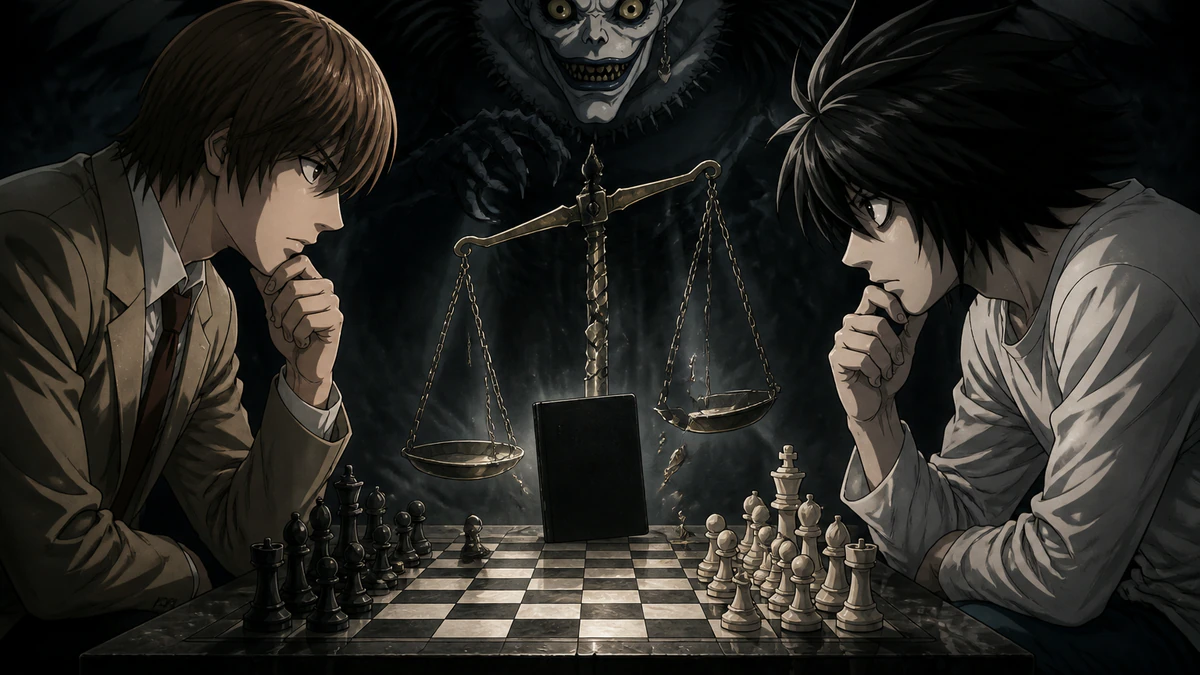 Síntese visual dos principais pontos de Death Note